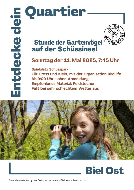Flyer Stunde der Gartenvögel